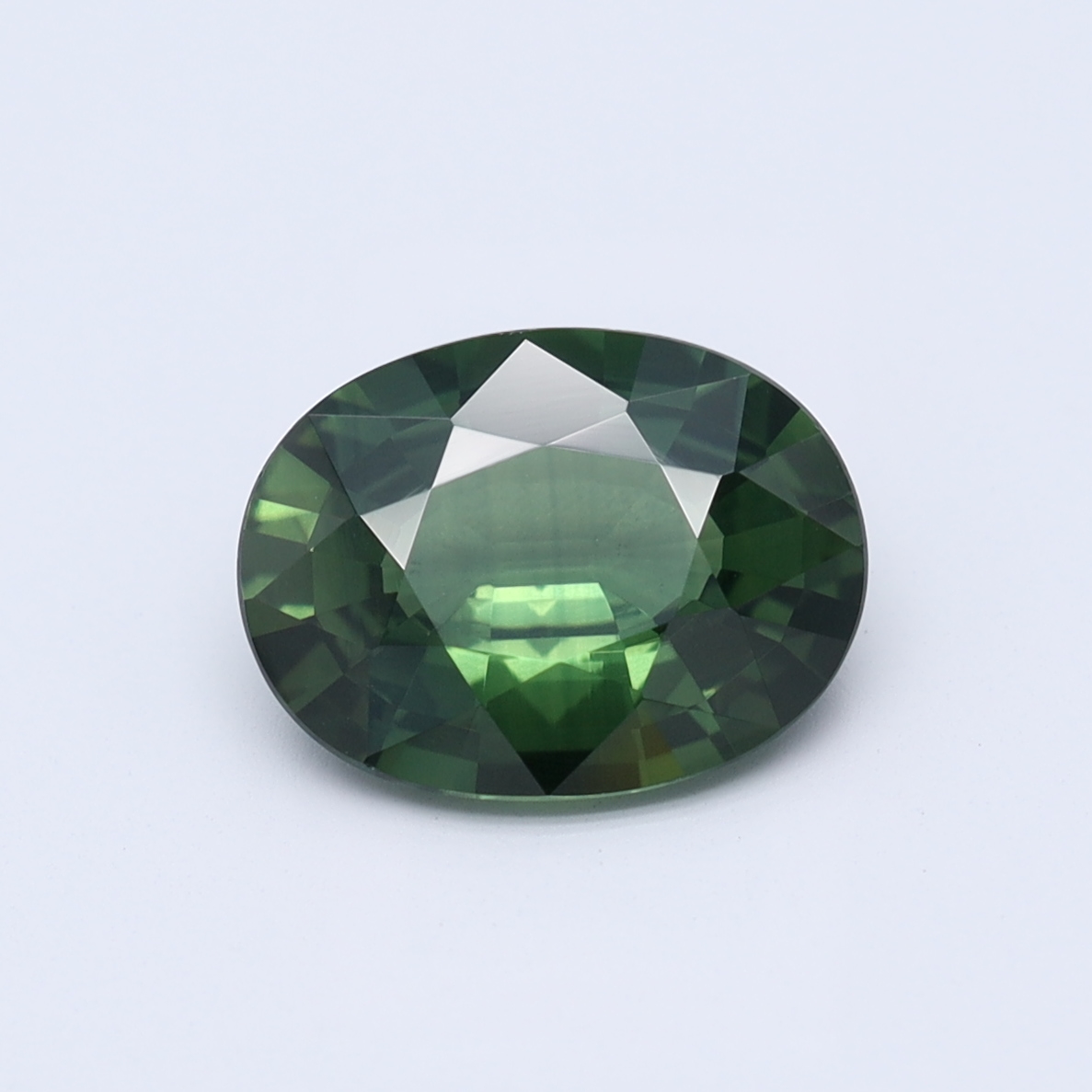 Oval Green Natural Sapphire