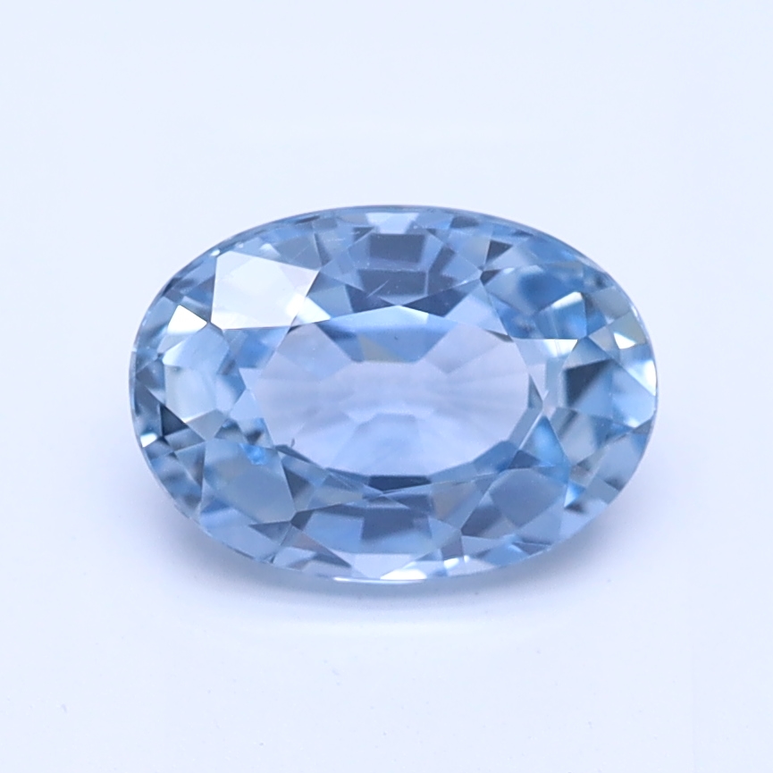 Oval Ice Blue Natural Sapphire