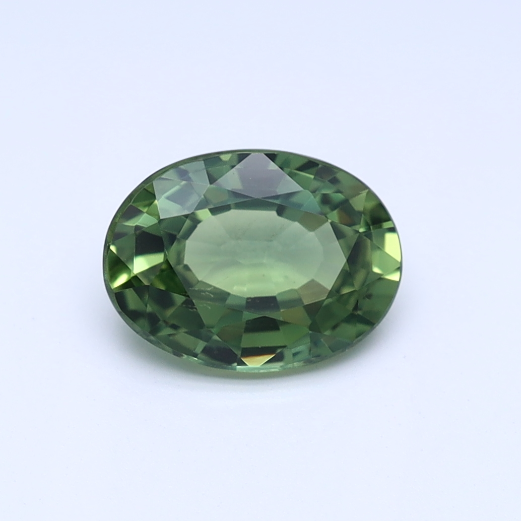 Oval Green Natural Sapphire