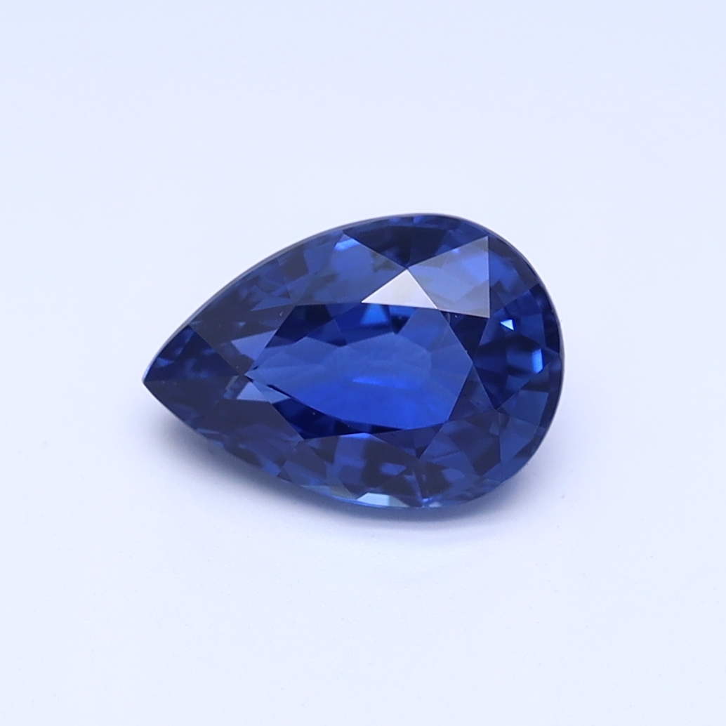 Pear Traditional Blue Natural Sapphire