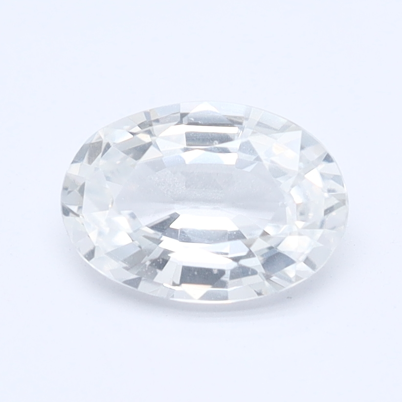 Oval White Natural Sapphire