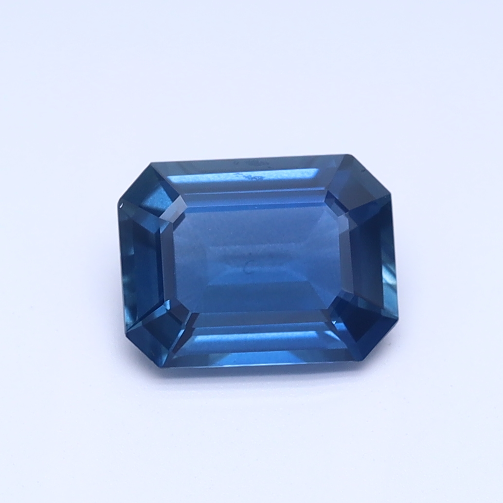 Emerald Cut Traditional Blue Natural Sapphire