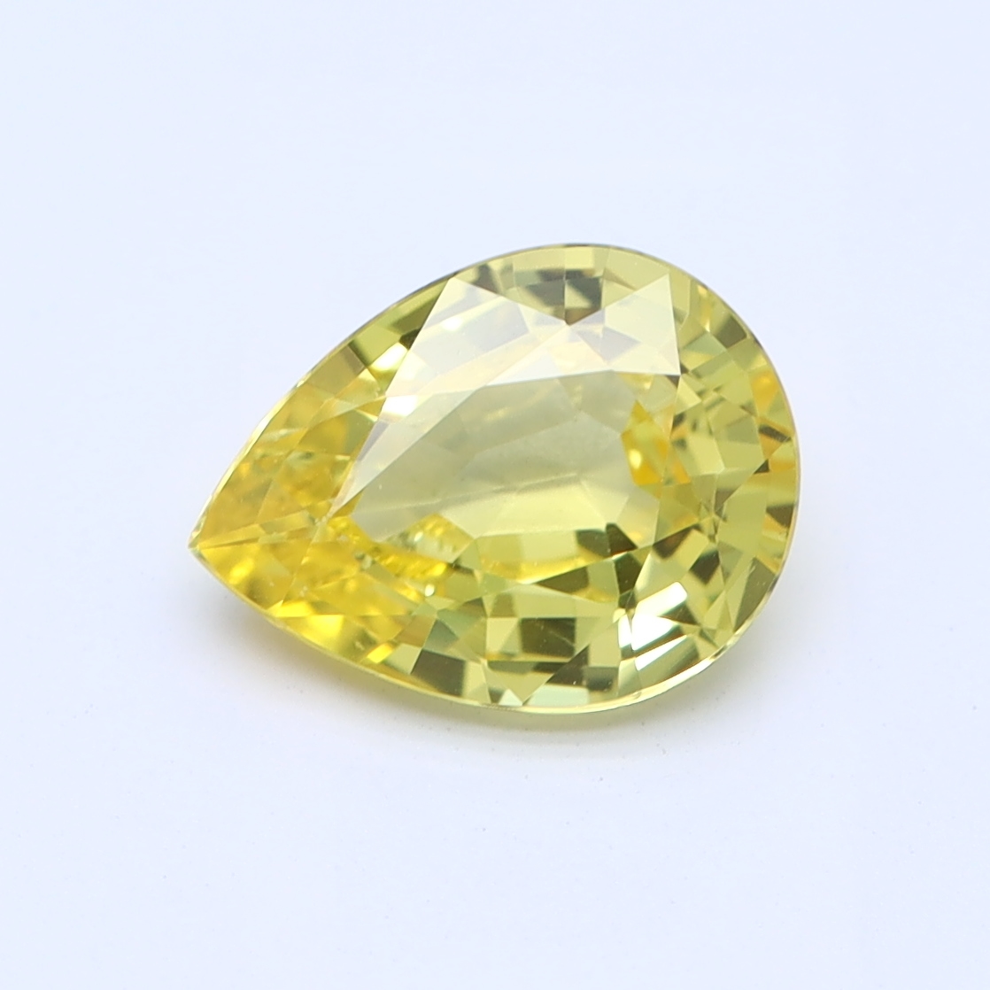 Pear Yellow Natural Sapphire