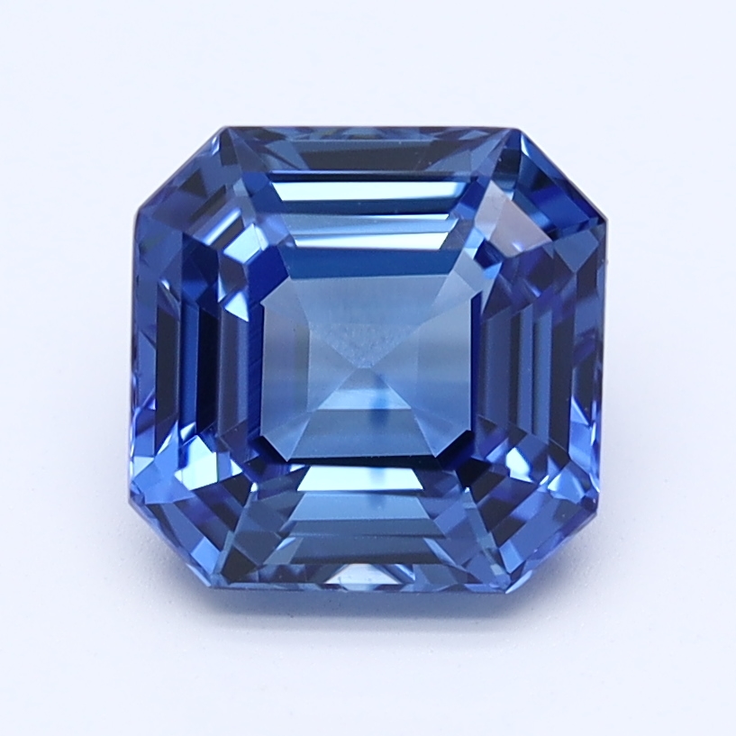 Asscher Traditional Blue Natural Sapphire